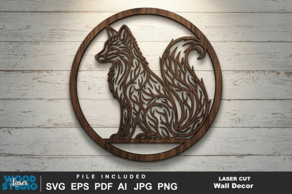 Animal Wall Art Laser Cut SVG