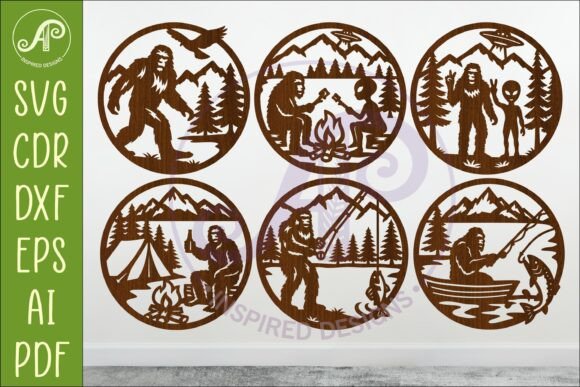Bigfoot Wall Art Bundle SVG: Bringing the Wild into Your Space