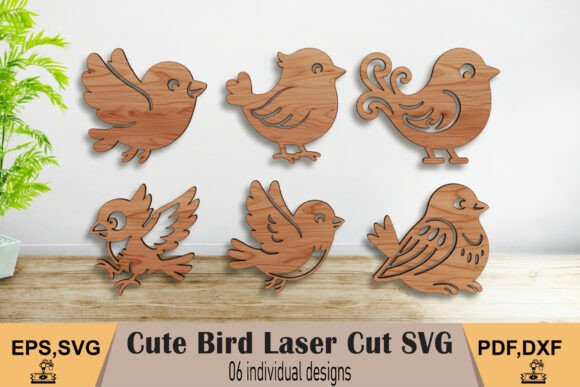 Cute Bird Spring Decor SVG