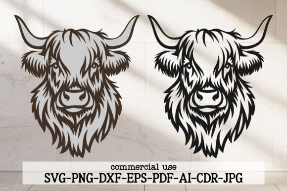 Highland Cow SVG Laser Cut File Rustic: A Versatile Design for Modern Crafting