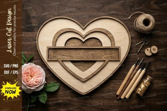Layered Heart Frame Laser Cut Svg: A Creative and Practical Design Solution