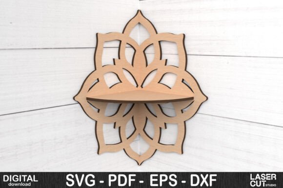 Mandala Wall Corner Shelf SVG: A Creative Solution for Custom Decor