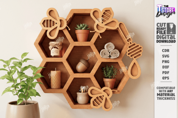 Modern Wall Shelf Laser Cut Home Décor