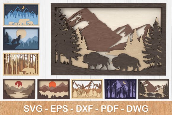 Nature-Inspired Layered Wall Art Bundle: Elevate Your Space with Versatile Design