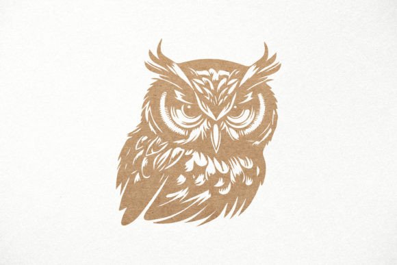 Owl Portrait SVG Laser Paper Cut Files