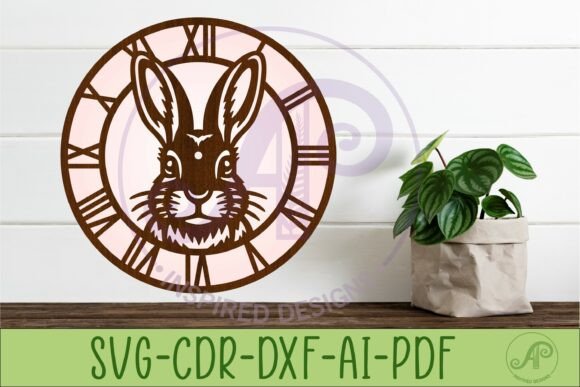 Rabbit Face Wall Clock SVG, Laser Cut: A Creative and Practical Design Solution