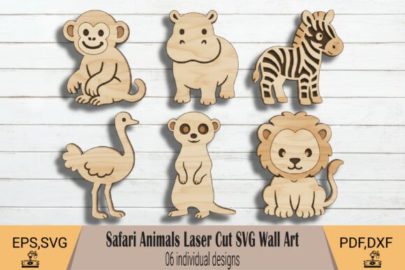 Safari Animals Laser Cut SVG: Bring the Wild into Your Craft Space
