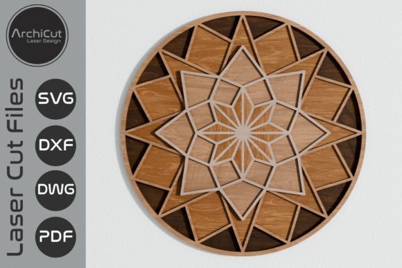 Star Geometry Decor 3D Layered Laser Cut: A Modern Approach to Creative Design