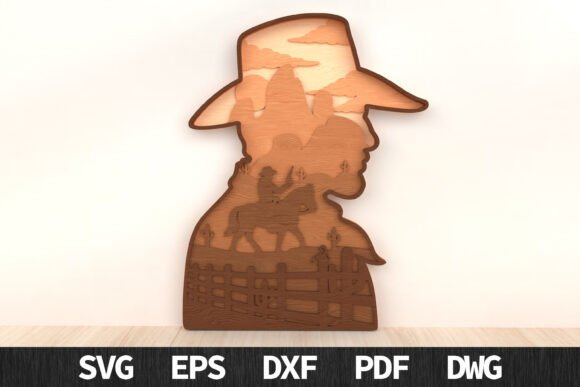 Western Cowboy Layered Art Laser Cut: A Creative Revolution for Modern Crafters