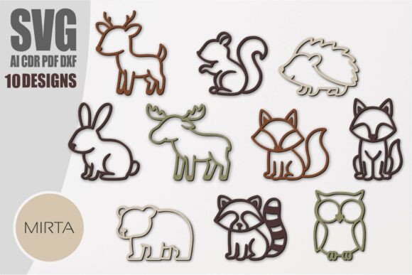 Woodland Animals SVG Bundle, Laser Cut: Bring the Wild into Your Creative Projects